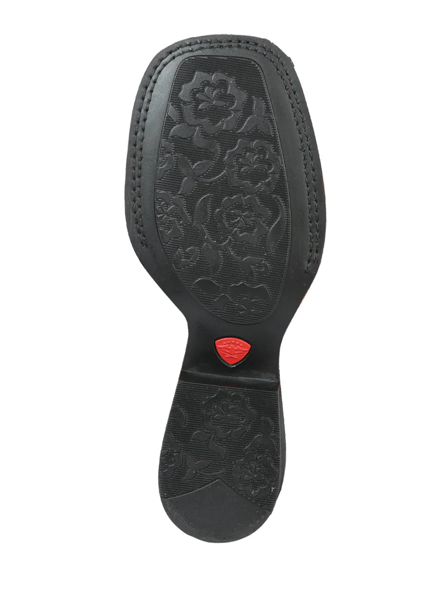El General Women's Cowboy Boot–Printed Tooling–Orix Ahumado 44634 - OriginalWestern.com