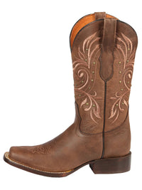 El General Women's Rodeo Boot–Alazan Brown 44854 - OriginalWestern.com