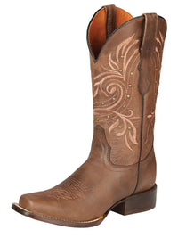 El General Women's Rodeo Boot–Alazan Brown 44854 - OriginalWestern.com