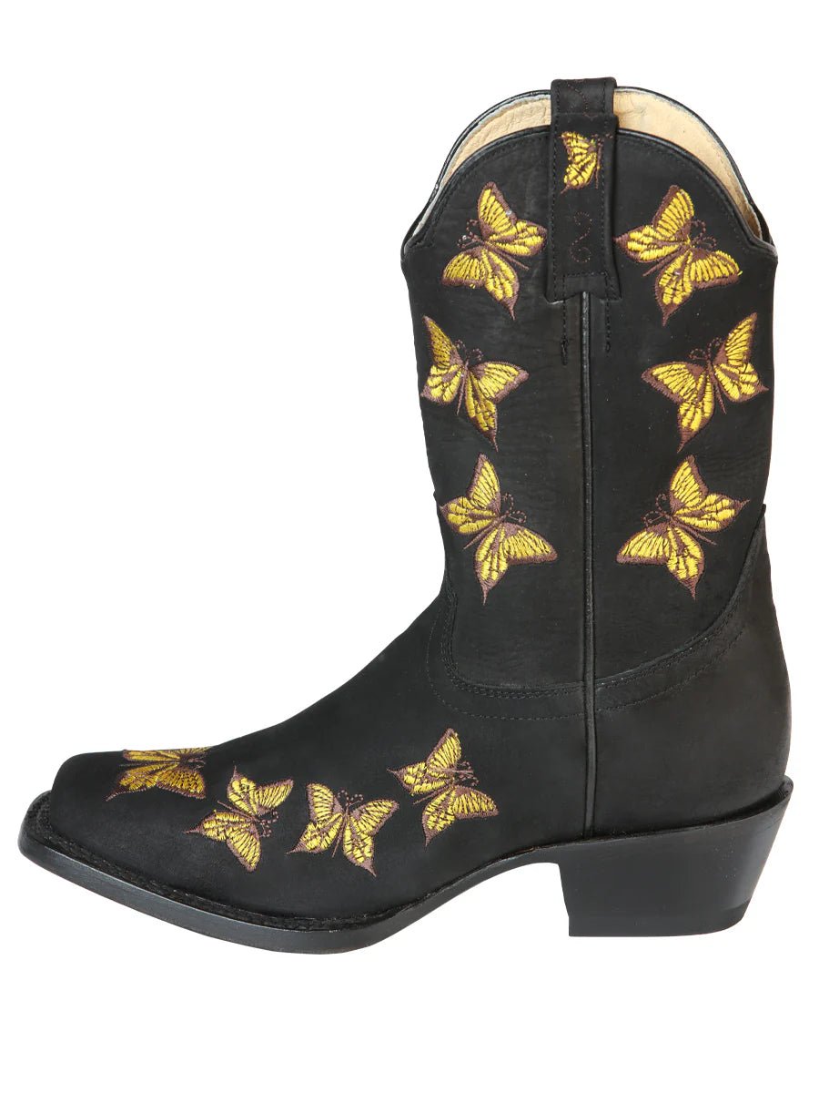 El General Women's Rodeo Boot–Nubuck Black 51220 - OriginalWestern.com