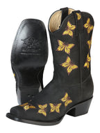 El General Women's Rodeo Boot–Nubuck Black 51220 - OriginalWestern.com