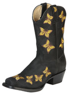 El General Women's Rodeo Boot–Nubuck Black 51220 - OriginalWestern.com