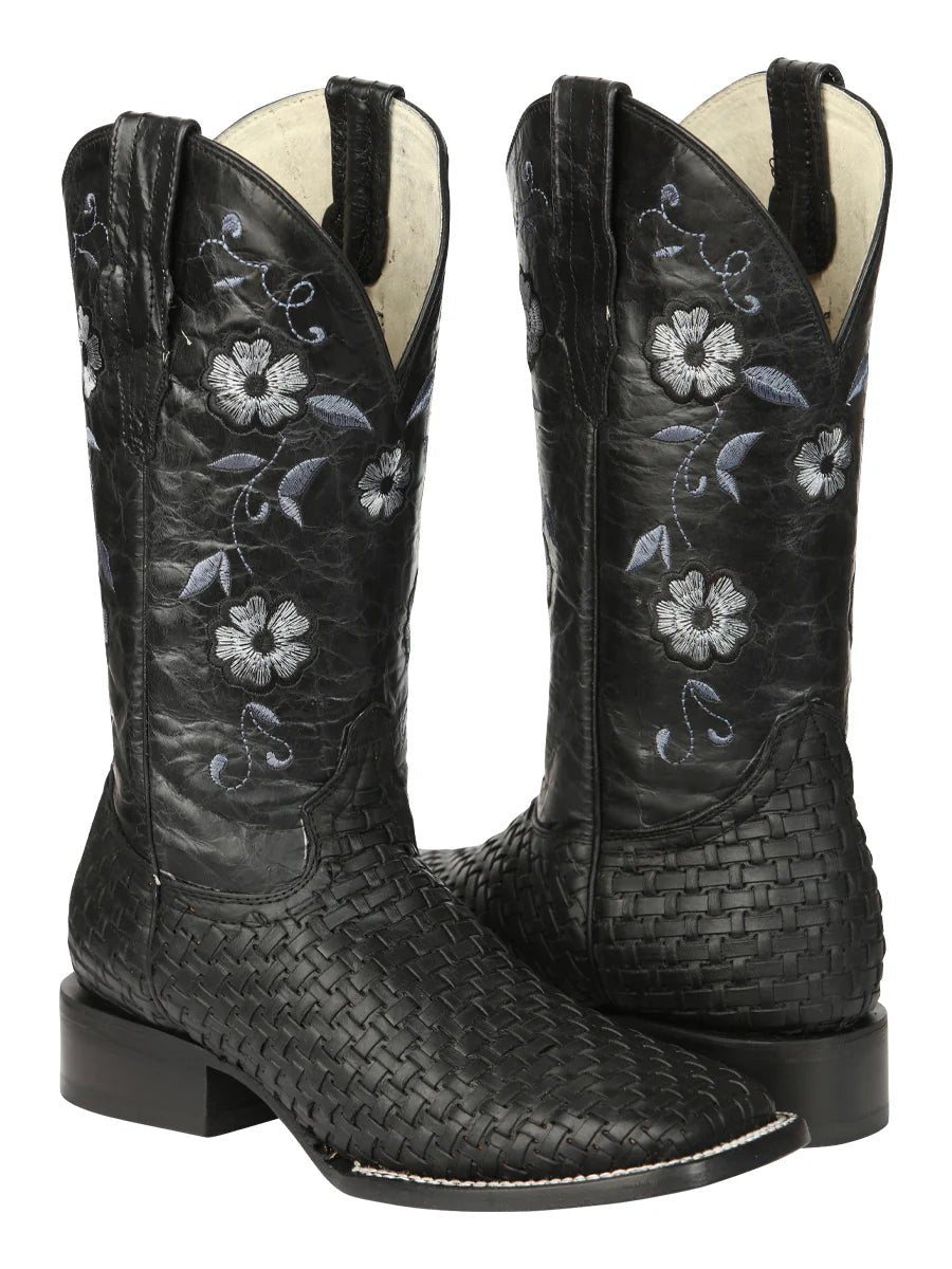 El General Women's Rodeo Boots Petatillo–Black 44856 - OriginalWestern.com