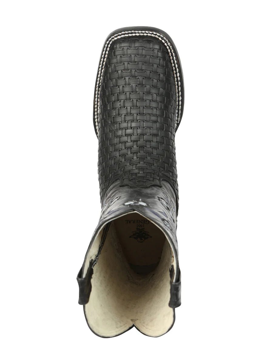 El General Women's Rodeo Boots Petatillo–Black 44856 - OriginalWestern.com