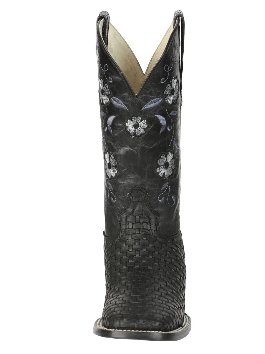 El General Women's Rodeo Boots Petatillo–Black 44856 - OriginalWestern.com