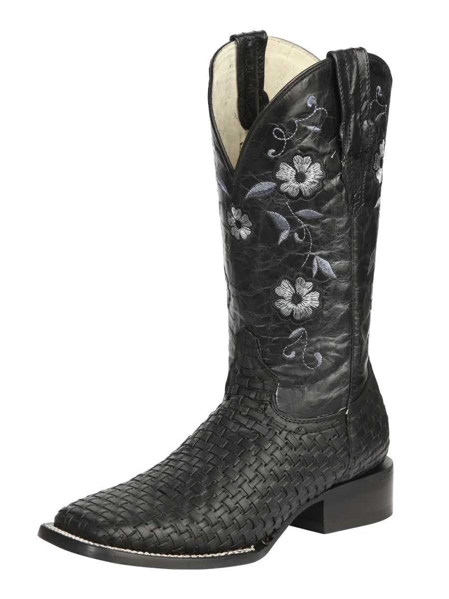 El General Women's Rodeo Boots Petatillo–Black 44856 - OriginalWestern.com