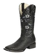 El General Women's Rodeo Boots Petatillo–Black 44856 - OriginalWestern.com