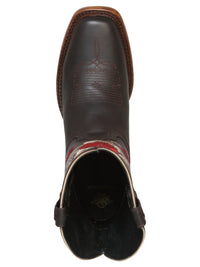 El General Women's Snip Toe Cowboy Boot–Dark Brown 41785 - OriginalWestern.com
