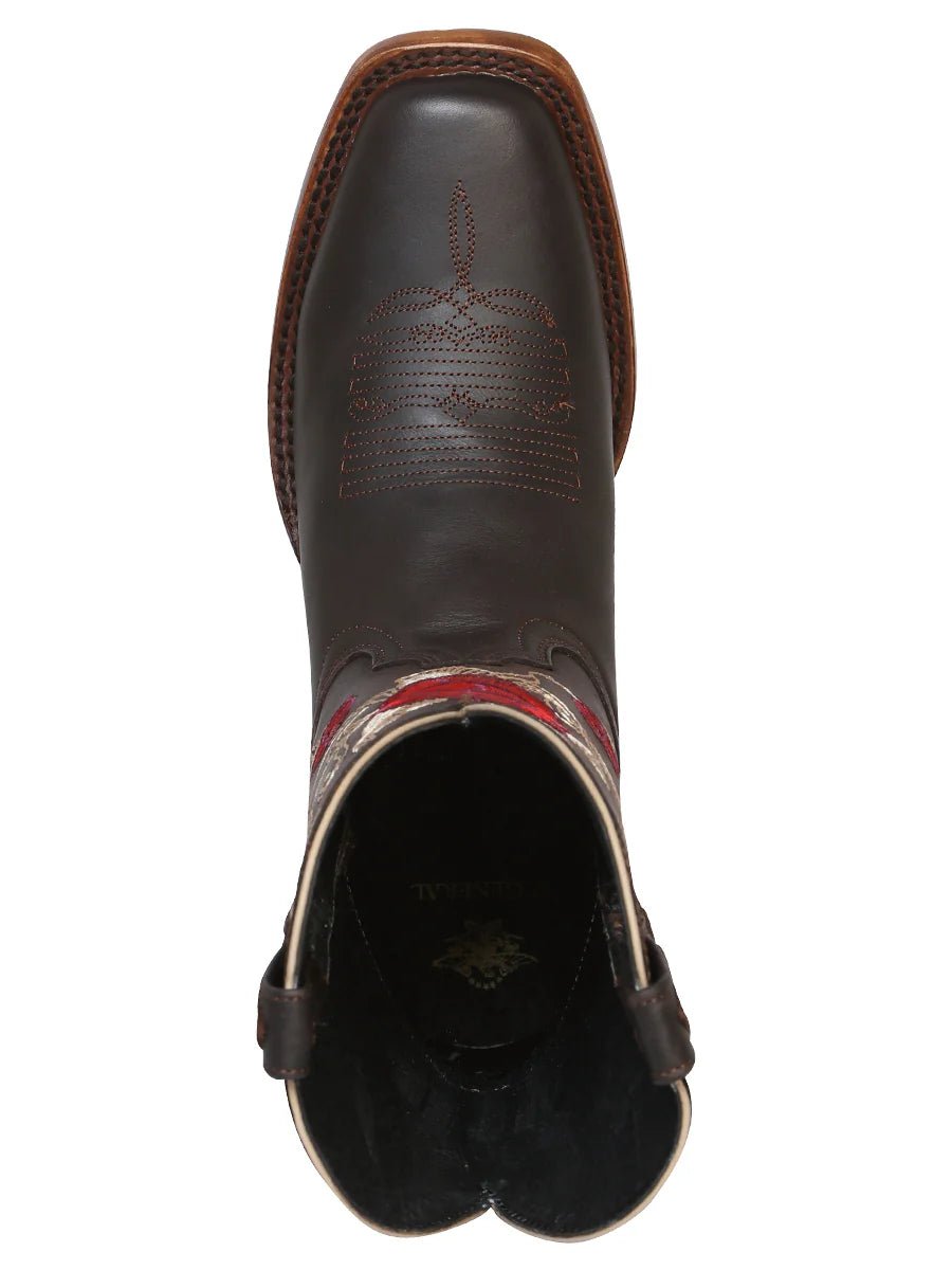 El General Women's Snip Toe Cowboy Boot–Dark Brown 41785 - OriginalWestern.com