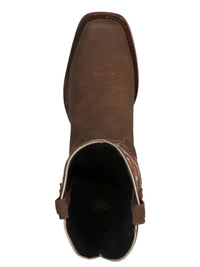 El General Women's Snip Toe Cowboy Boot–Suede Camel 41784 - OriginalWestern.com