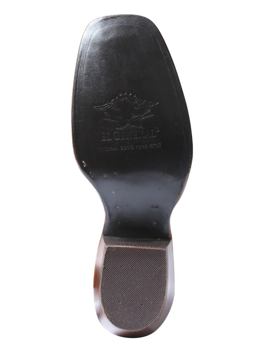El General Women's Snip Toe Cowboy –Dark Brown 41785 - OriginalWestern.com