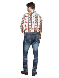 Men's Boot Cut Western Jeans – Stretch Denim Cowboy Pants -  Blue 126628