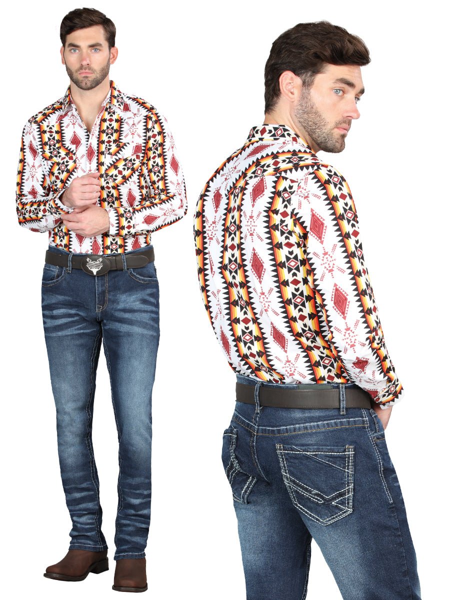 Men's Boot Cut Western Jeans – Stretch Denim Cowboy Pants -  Blue 126628