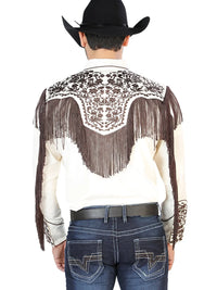 The Lord of the Skies Embroidery Shirt - Beige/Brown 126710