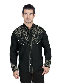 The Lord of the Skies Embroidery Shirt -  Black/Gold 44338