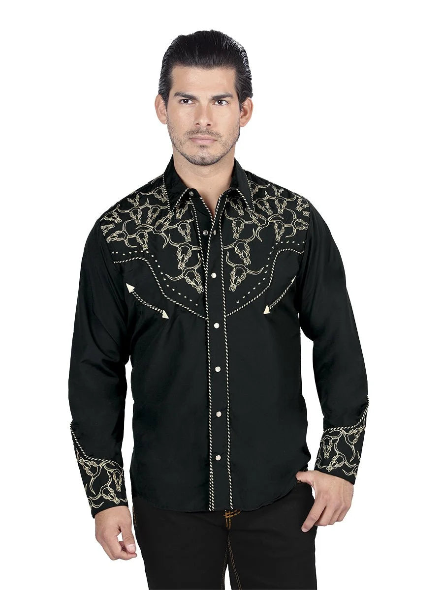The Lord of the Skies Embroidery Shirt -  Black/Gold 44338