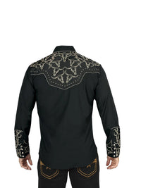 The Lord of the Skies Embroidery Shirt -  Black/Gold 44338