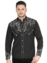 The Lord of the Skies Embroidery Shirt-  Black/White 44340