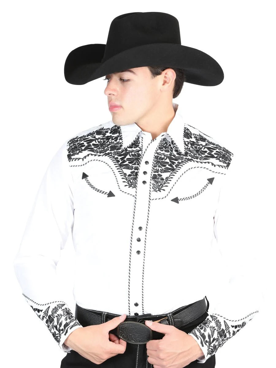 The Lord of the Skies Embroidery Shirt - White/Black 44334