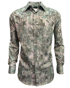 Lamasini - Watercolor Print Shirt Green 2046 LAM-3861