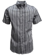 Lamasini - Geometric Print Shirt Grey Lamasini 2048 LAM-3948