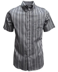 Lamasini - Geometric Print Shirt Grey Lamasini 2048 LAM-3948