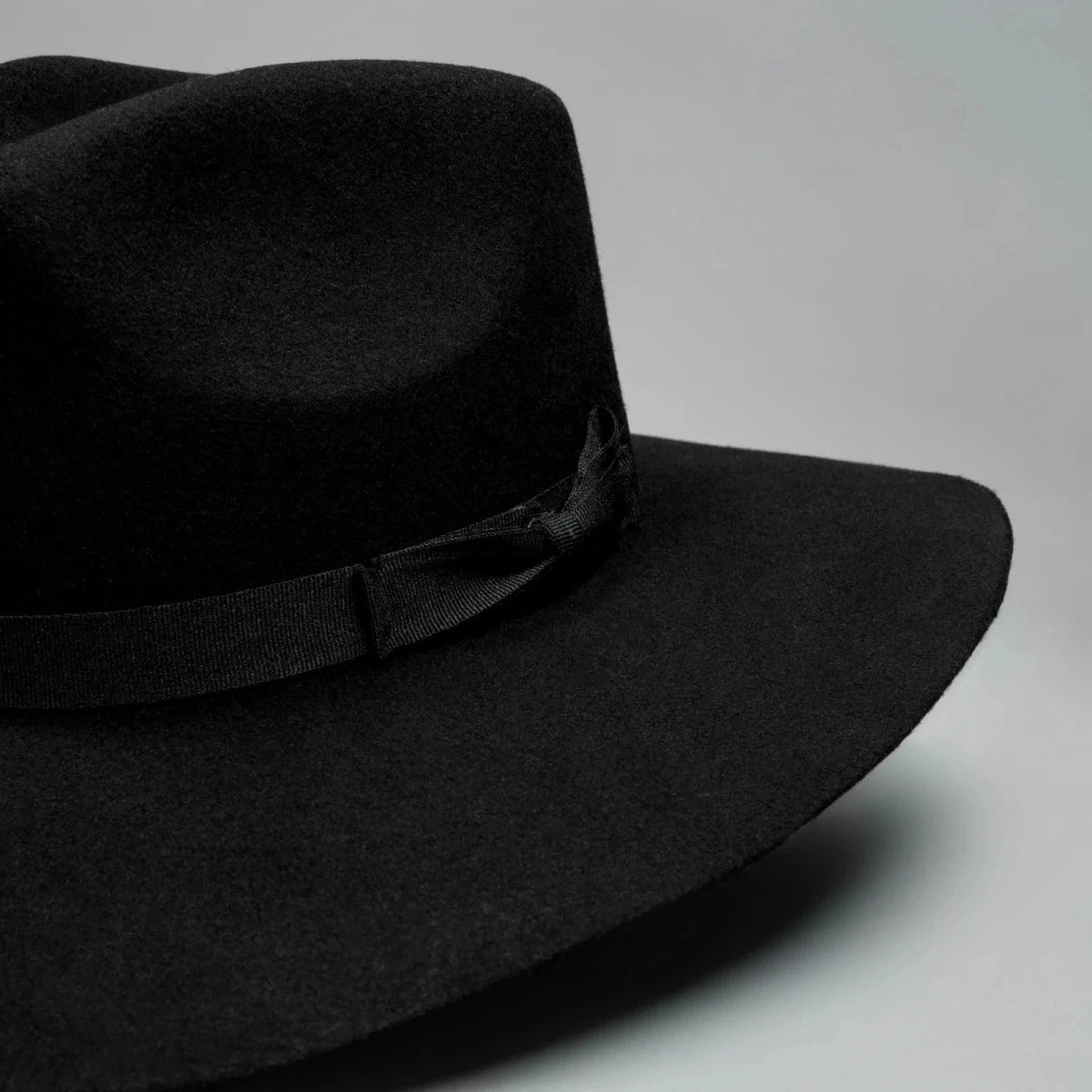 Fedora 50X Indiana Style (50% Wool 50% Buffalo Fur) Fur Felt Hat-Black - OriginalWestern.com