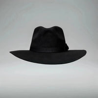 Fedora 50X Indiana Style (50% Wool 50% Buffalo Fur) Fur Felt Hat-Black - OriginalWestern.com