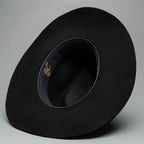 Fedora 50X Indiana Style (50% Wool 50% Buffalo Fur) Fur Felt Hat-Black - OriginalWestern.com