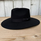 Fedora 50X Indiana Style (50% Wool 50% Buffalo Fur) Fur Felt Hat-Black - OriginalWestern.com