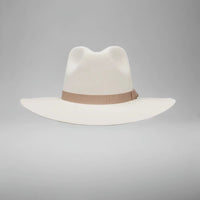 Fedora 50X Indiana Style (50% Wool 50% Buffalo Fur) Fur Felt Hat - Bone - OriginalWestern.com
