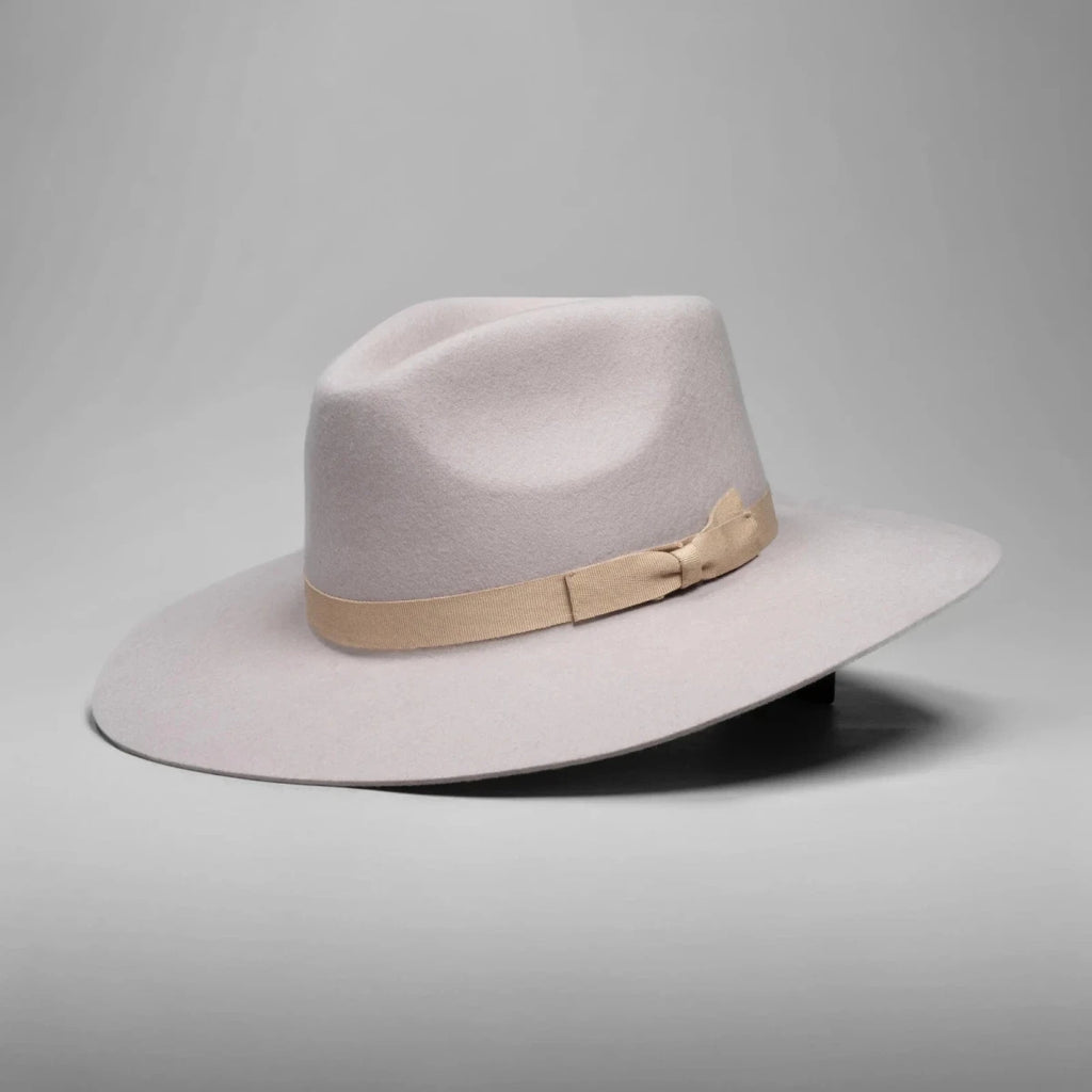 Fedora 50X Indiana Style (50% Wool 50% Buffalo Fur) Fur Felt Hat-Light Brown - OriginalWestern.com