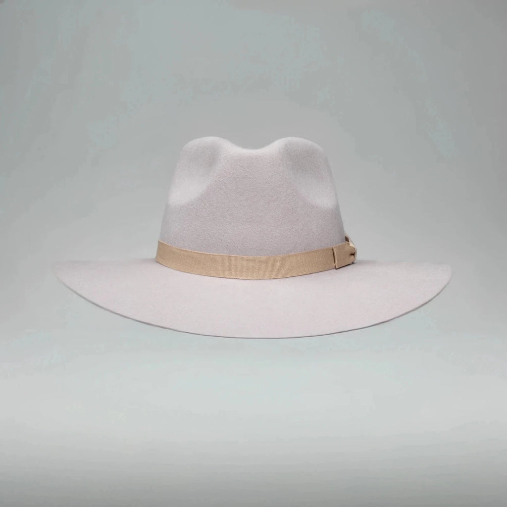 Fedora 50X Indiana Style (50% Wool 50% Buffalo Fur) Fur Felt Hat-Light Brown - OriginalWestern.com
