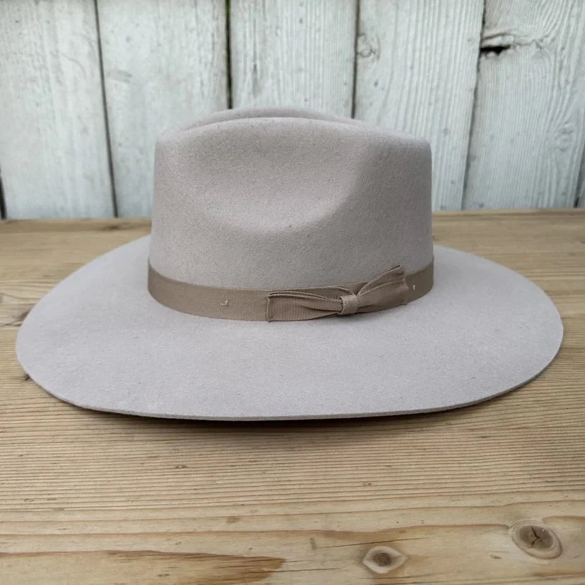 Fedora 50X Indiana Style (50% Wool 50% Buffalo Fur) Fur Felt Hat-Light Brown - OriginalWestern.com