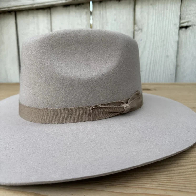 Fedora 50X Indiana Style (50% Wool 50% Buffalo Fur) Fur Felt Hat-Light Brown - OriginalWestern.com
