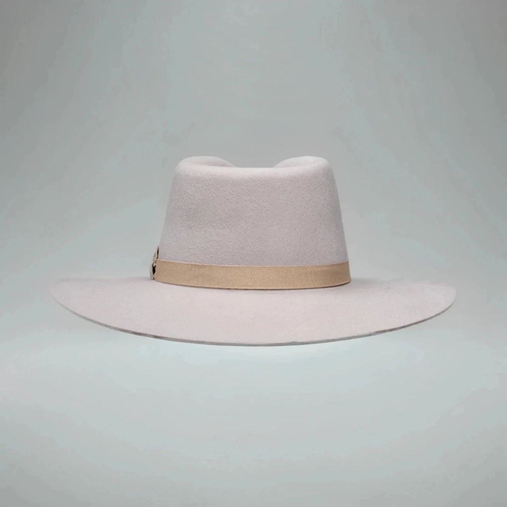 Fedora 50X Indiana Style (50% Wool 50% Buffalo Fur) Fur Felt Hat-Light Brown - OriginalWestern.com
