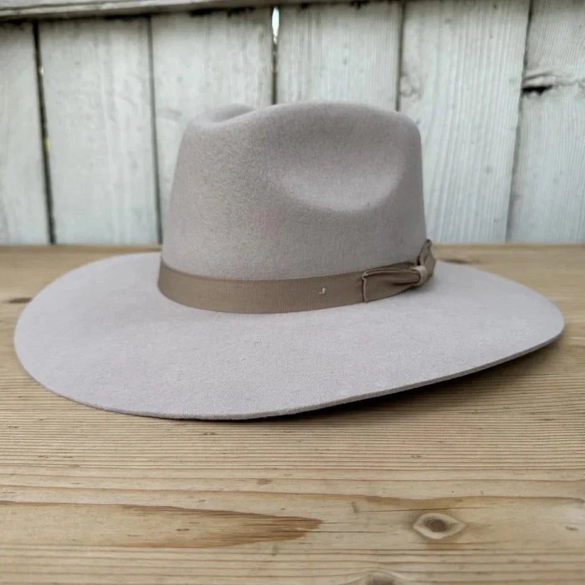 Fedora 50X Indiana Style (50% Wool 50% Buffalo Fur) Fur Felt Hat-Light Brown - OriginalWestern.com