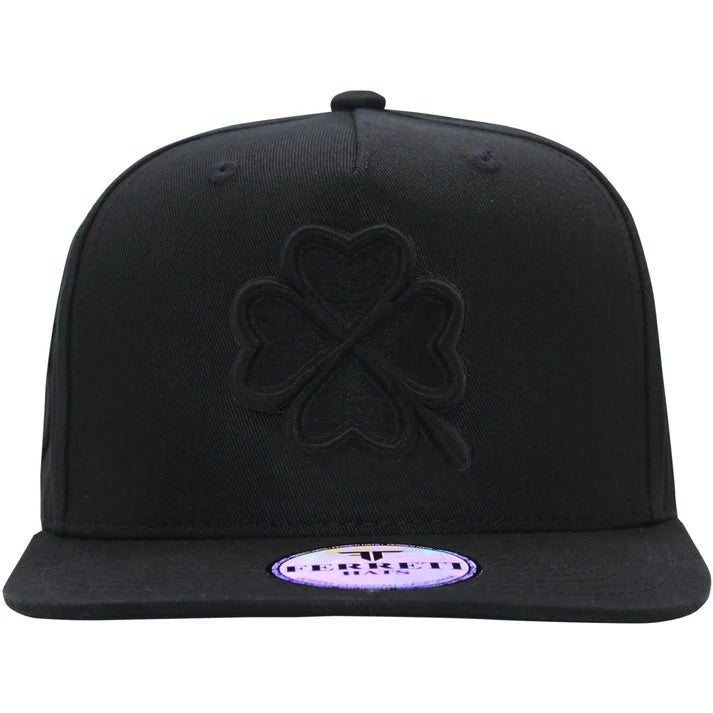 FERRETI HATS PREMIUM FT09 Trebol Baseball Cap For Men - Black/White - OriginalWestern.com