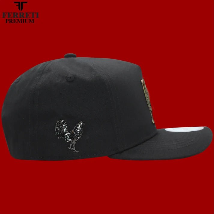 FERRETI HATS PREMIUM FT108 Metal Rooster - Black - OriginalWestern.com
