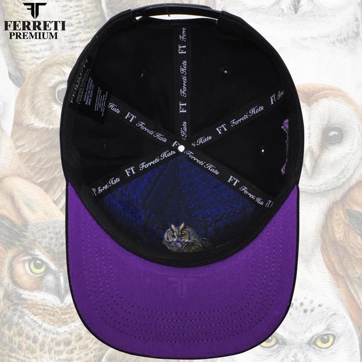 FERRETI HATS PREMIUM FT109 The Owl - Black - OriginalWestern.com