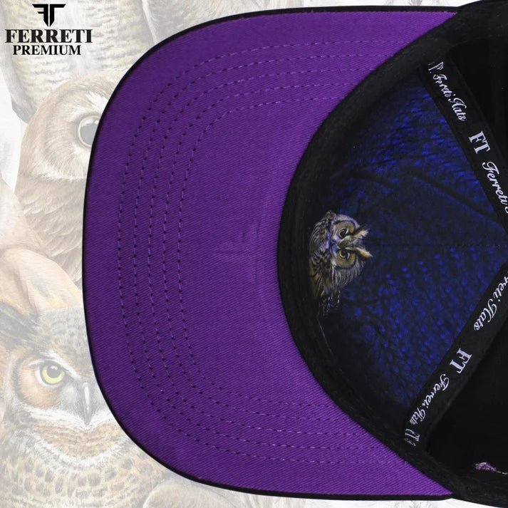 FERRETI HATS PREMIUM FT109 The Owl - Black - OriginalWestern.com
