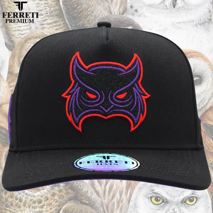 FERRETI HATS PREMIUM FT109 The Owl - Black - OriginalWestern.com