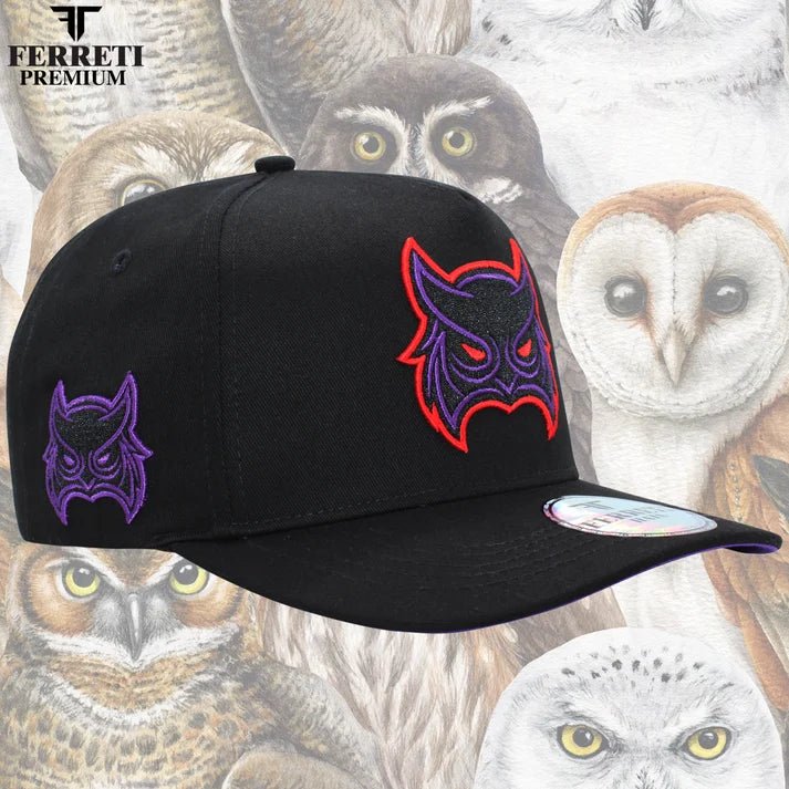 FERRETI HATS PREMIUM FT109 The Owl - Black - OriginalWestern.com