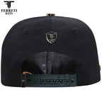 FERRETI HATS PREMIUM FT116 The Lucky Red Baseball Cap For Men - Black - OriginalWestern.com