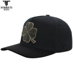 FERRETI HATS PREMIUM FT116BB The Lucky Black on Black Baseball Cap For Men - OriginalWestern.com