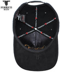 FERRETI HATS PREMIUM FT116BB The Lucky Black on Black Baseball Cap For Men - OriginalWestern.com
