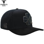 FERRETI HATS PREMIUM FT116BB The Lucky Black on Black Baseball Cap For Men - OriginalWestern.com