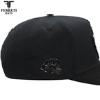 FERRETI HATS PREMIUM FT116BB The Lucky Black on Black Baseball Cap For Men - OriginalWestern.com