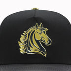 FERRETI HATS PREMIUM FT144M The Horse Mesh Baseball Cap For Men - Black - OriginalWestern.com