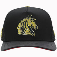 FERRETI HATS PREMIUM FT144M The Horse Mesh Baseball Cap For Men - Black - OriginalWestern.com